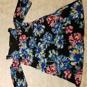 Connected Apparel Dress Size 10 Womens Cold Shoulder Floral